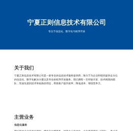 宁夏正则信息技术有限公司